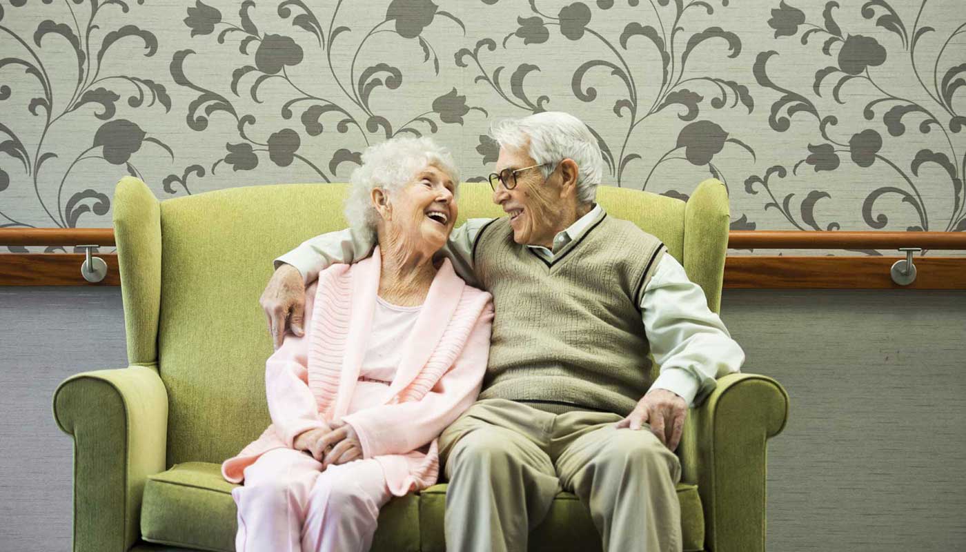 Old Couple on Sofa
