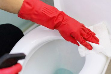 Cleaning a Toilet