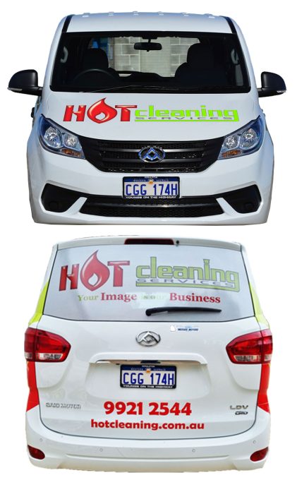 HOT Cleaning services van
